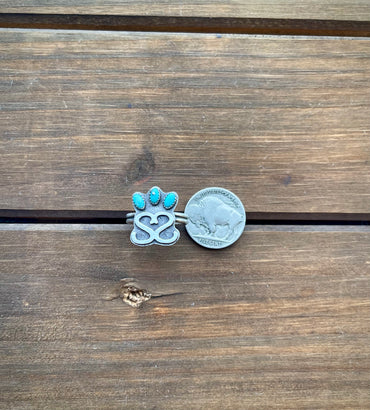 Triple Turquoise Brand Ring
