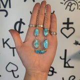 White Water Turquoise Branded Choker