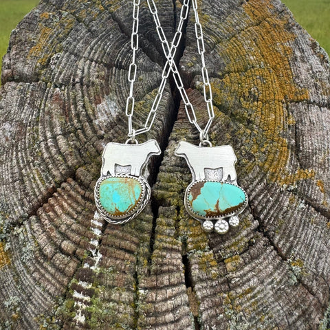 Cow Silhouette Necklaces