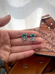 Triple Turquoise Brand Earrings