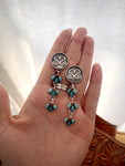 Cascading Turquoise Brand Earrings