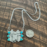 Kingman Blue Saddle Necklace