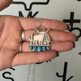 Leroy the Longhorn Necklace (Sleeping Beauty)