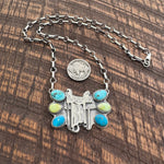Mixed Stone Saddle Necklace