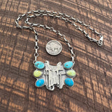 Mixed Stone Saddle Necklace