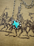 Turquoise Flowers Texas Necklace