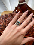 Triple Turquoise Brand Ring