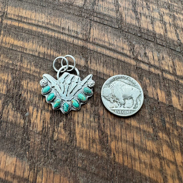 Hang Loose Turquoise Cluster Pendant