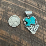 Kingman Texas Skelly Hand (beaded border)