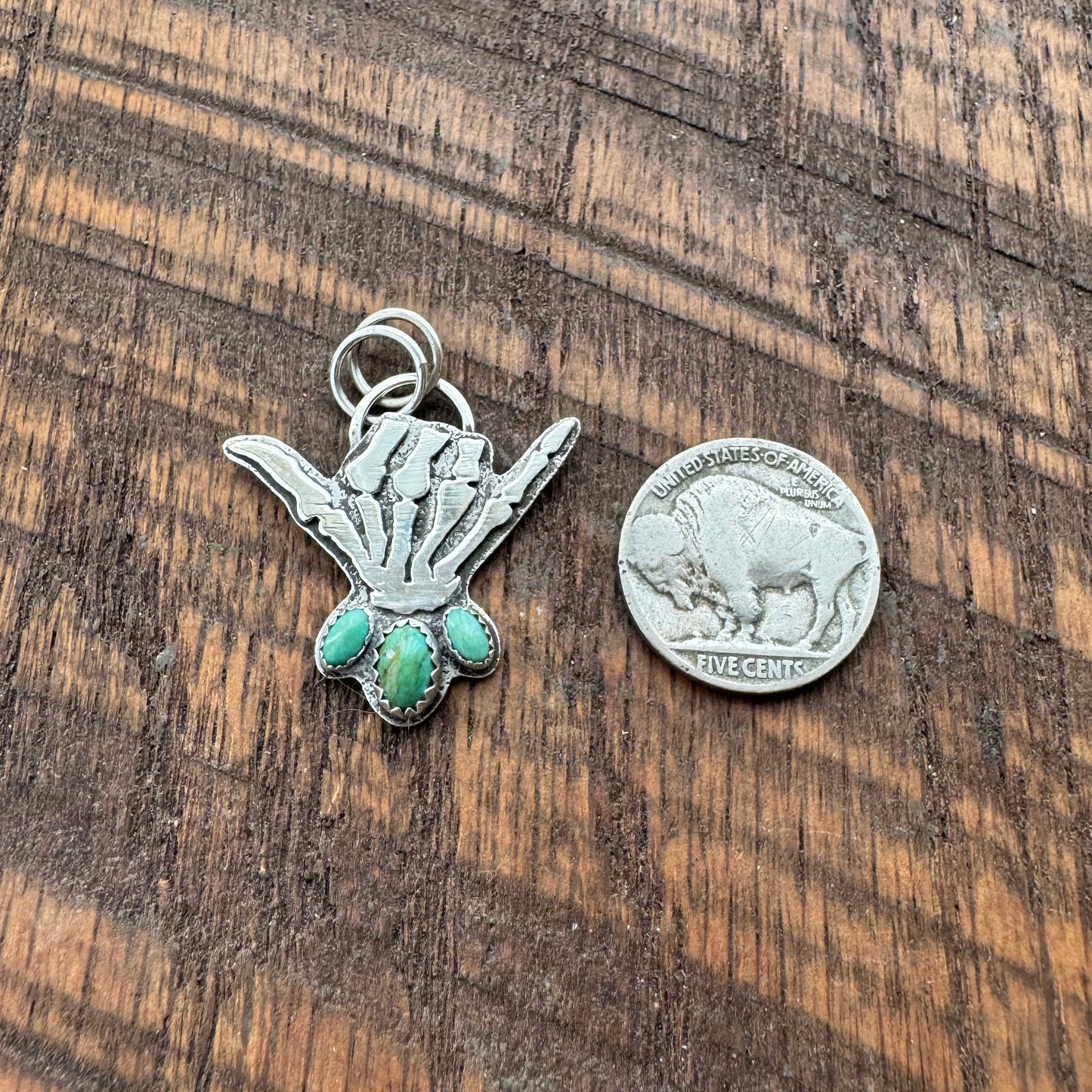 Hang Loose Three Stone Pendant