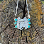 Kingman Blue Saddle Necklace