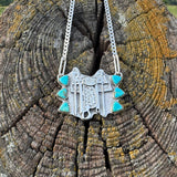 Kingman Blue Saddle Necklace