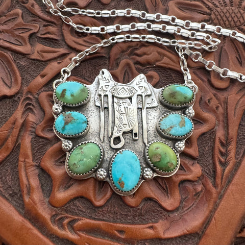 The Cluster Saddle Necklace