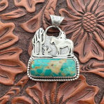 Cactus Cowboy Pendant