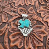 Kingman Texas Skelly Hand (beaded border)