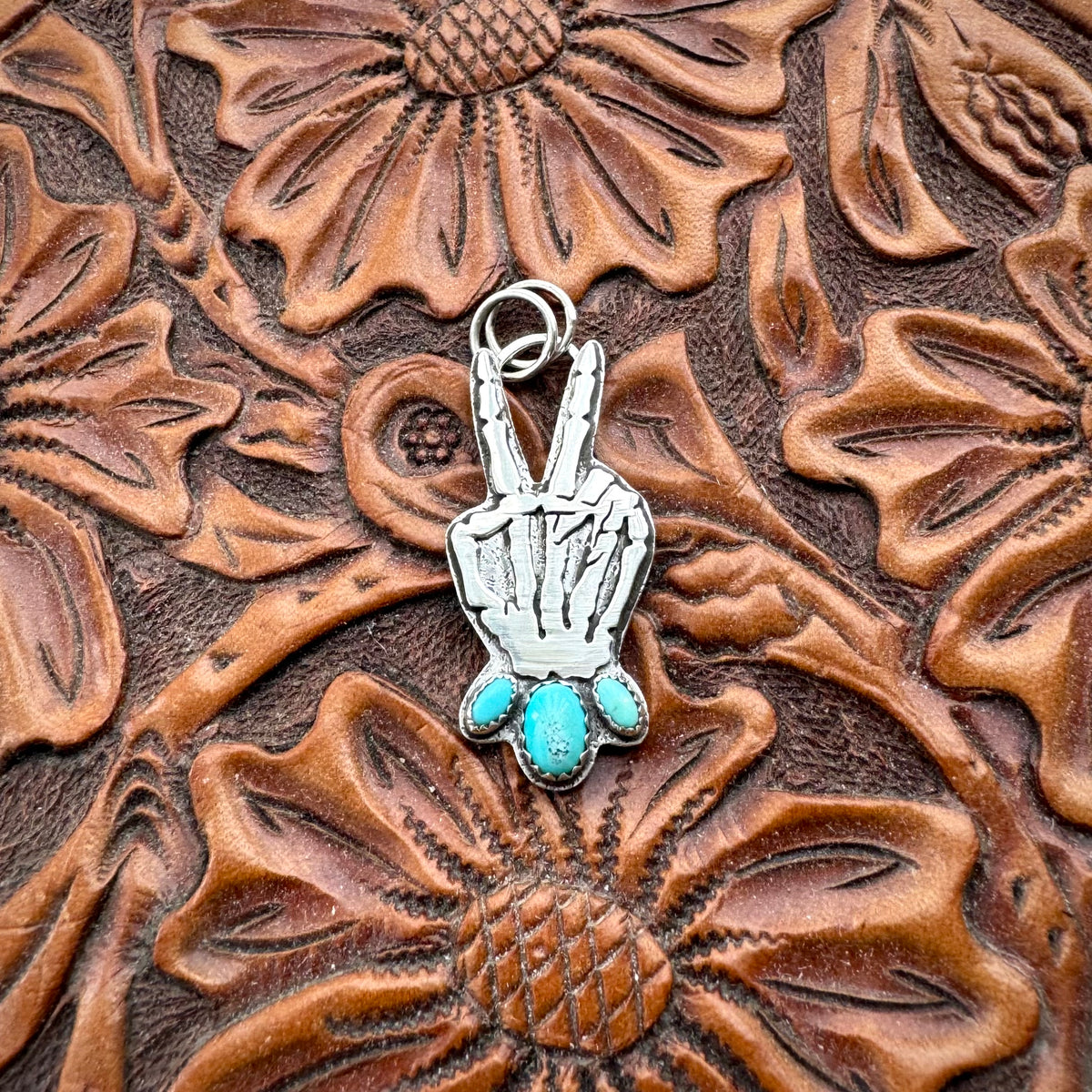 Peace & Love Three Stone Pendant