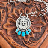 Riley in a Log Necklace