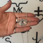 Golden Hour Rodeo Silver Buckle (Sapphire Center)
