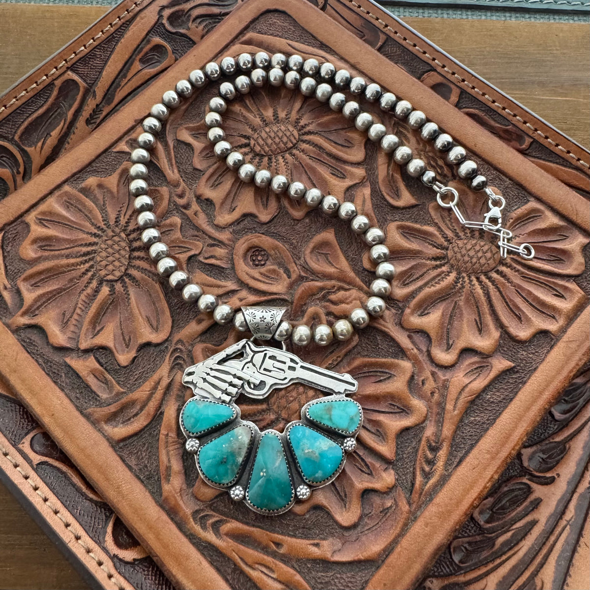 The Turquoise Skeleton Gunfighter