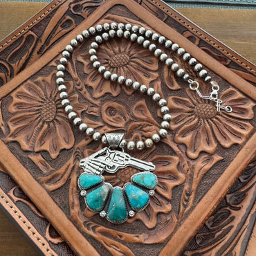 The Turquoise Skeleton Gunfighter