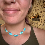 White Water Turquoise Branded Choker