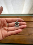 Triple Turquoise Brand Necklace