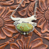 Leaping Carl the Coyote Necklace