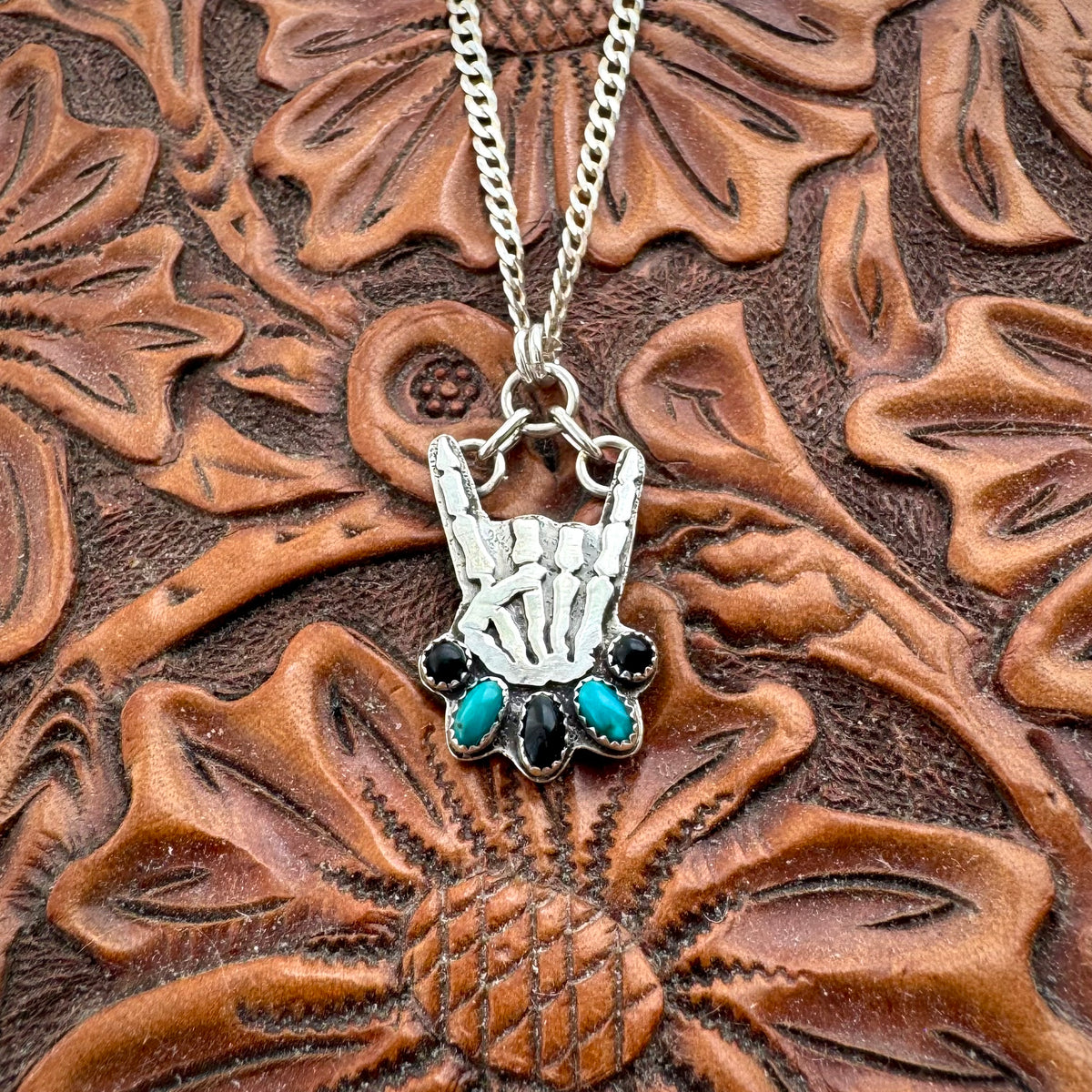 Rock On Turquoise & Black Onyx Necklace - Mini