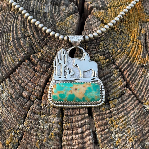 Cactus Cowboy Pendant