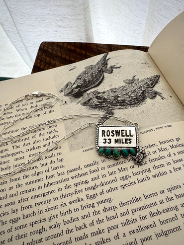 “Roswell, 33 Miles” Necklace