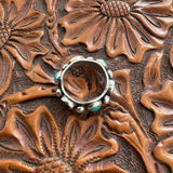 Turquoise and Opal Infinity Ring