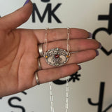Golden Hour Rodeo Silver Buckle (Garnet Center)