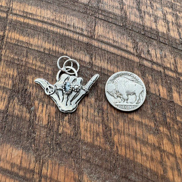 Rock On White Buffalo Pendant