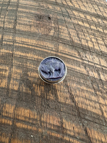 Tiffany Purple Buffalo Nickel Ring