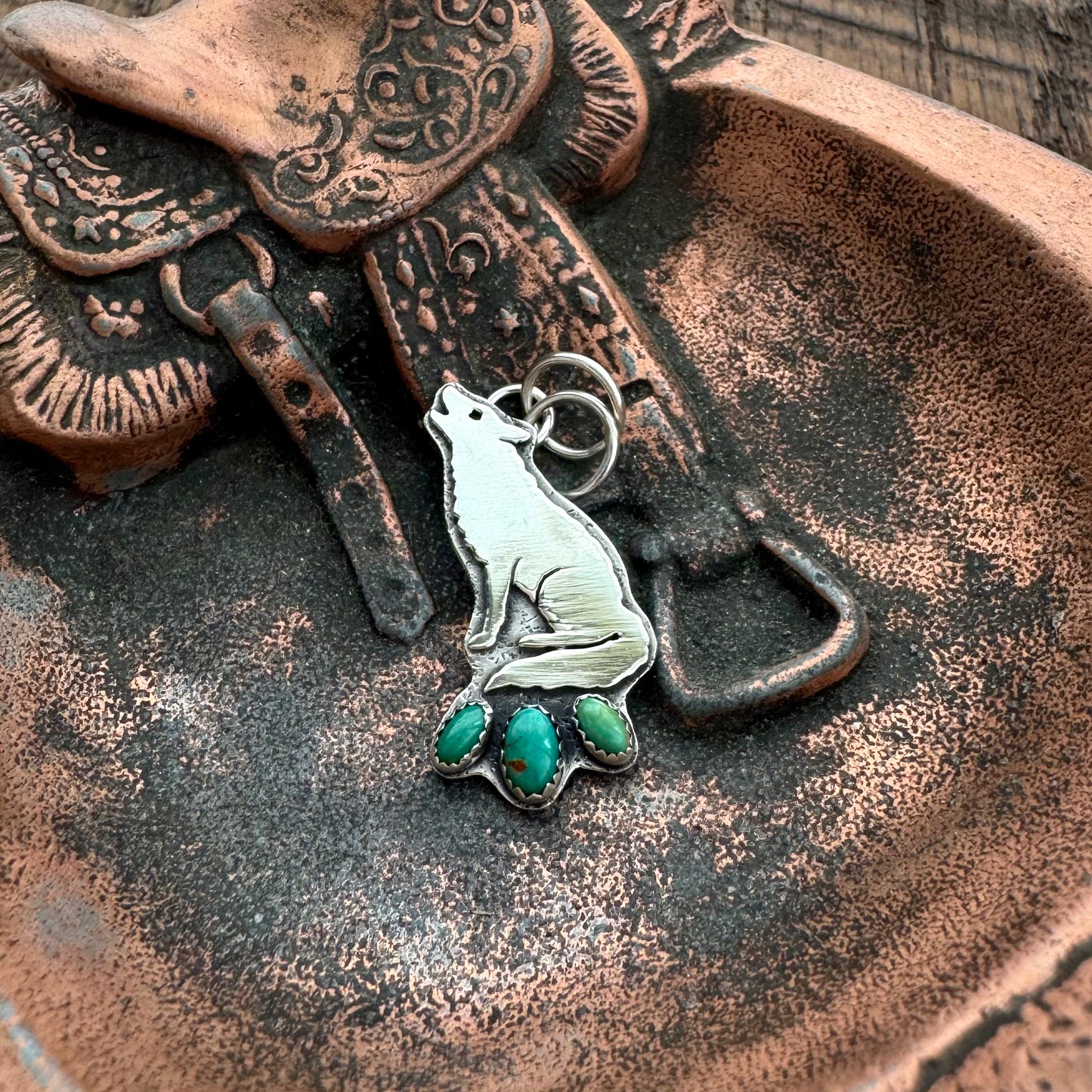 Carl the Coyote Charm