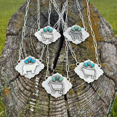 Diamond Style Cow Necklaces