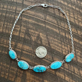 White Water Turquoise Branded Choker