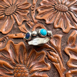 Turquoise and Opal Infinity Ring