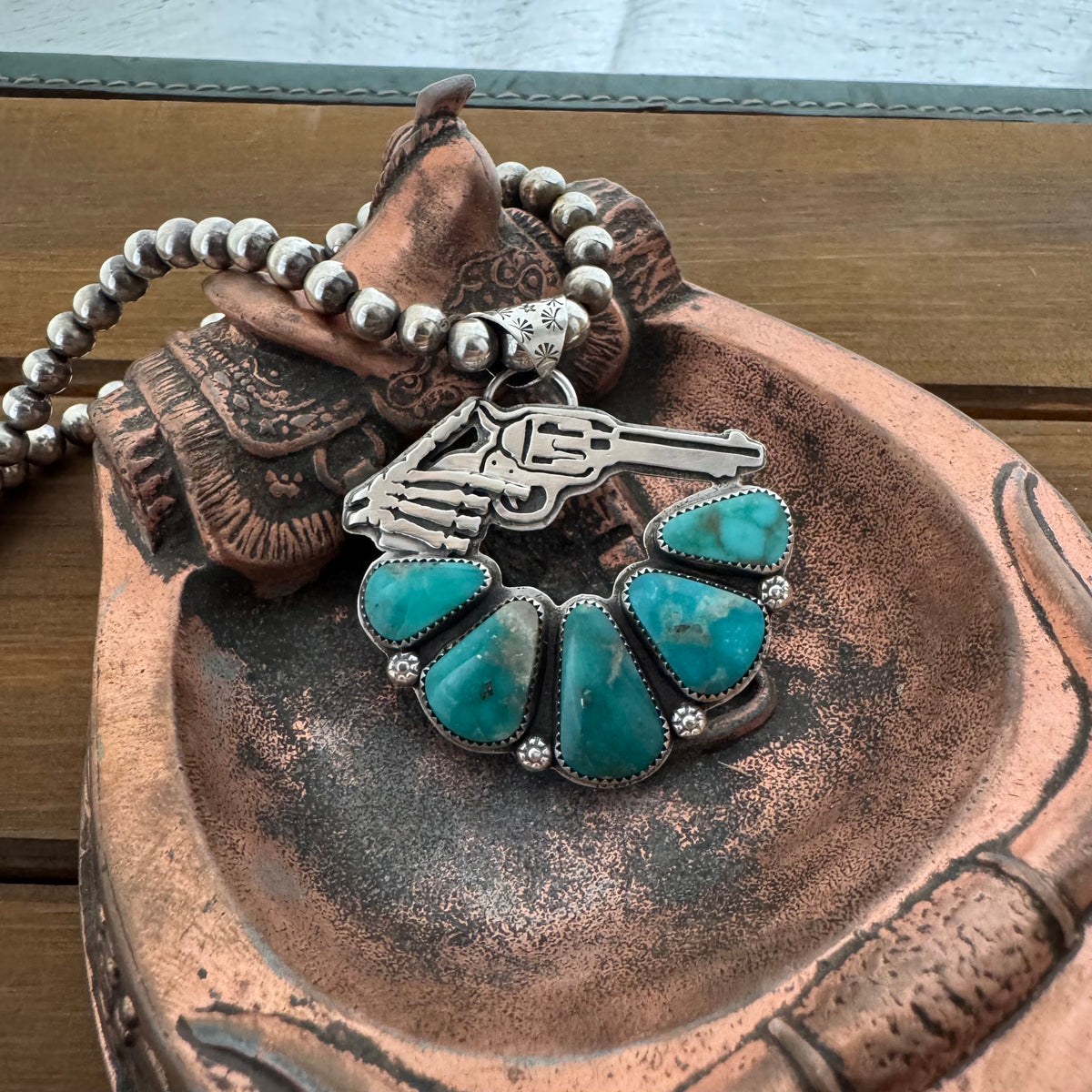 The Turquoise Skeleton Gunfighter