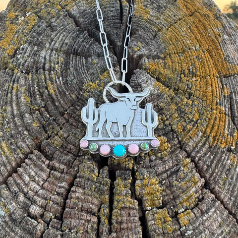 Leroy the Longhorn Necklace