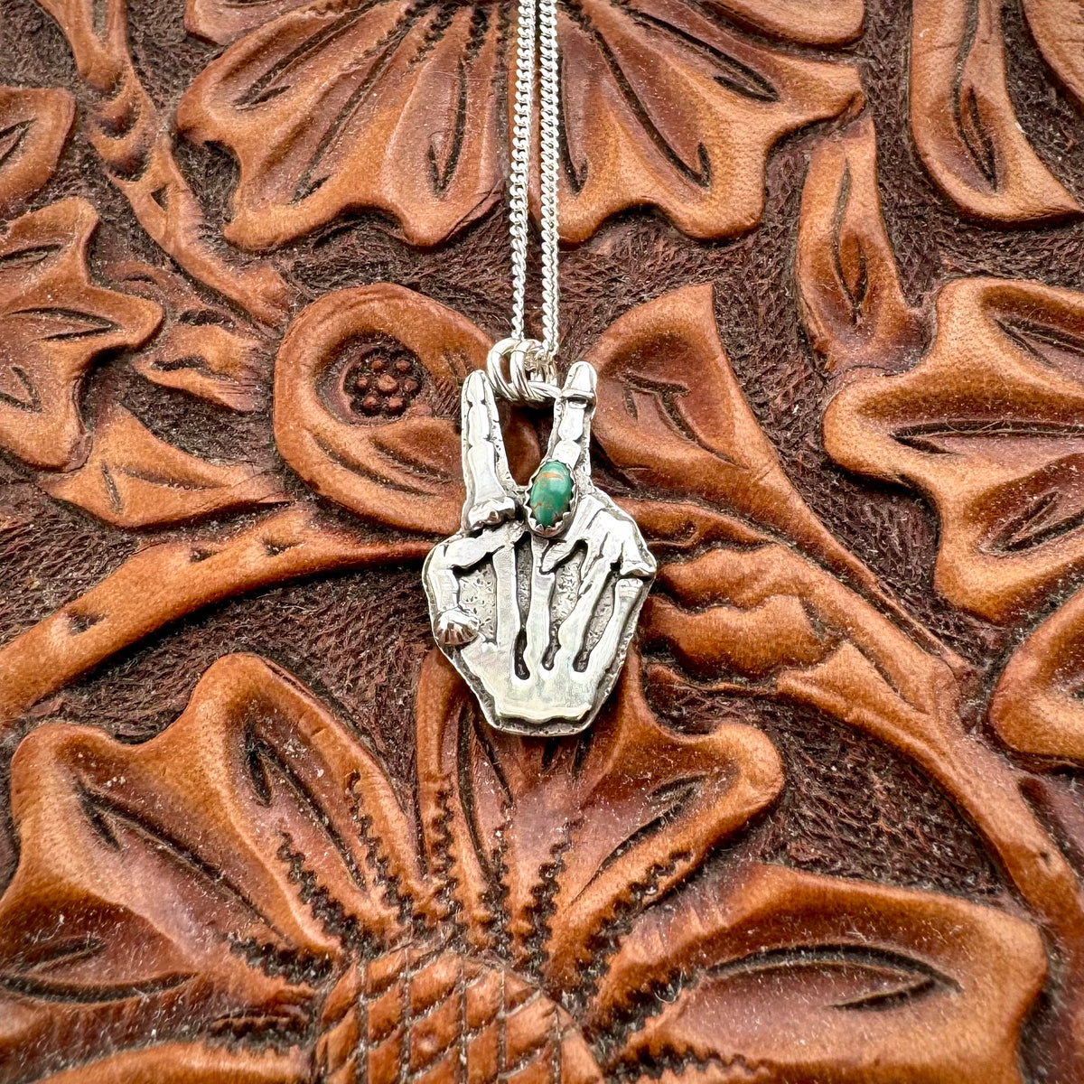 Peace & Love Turquoise Necklace - Mini