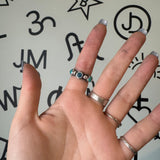 Turquoise and Opal Infinity Ring