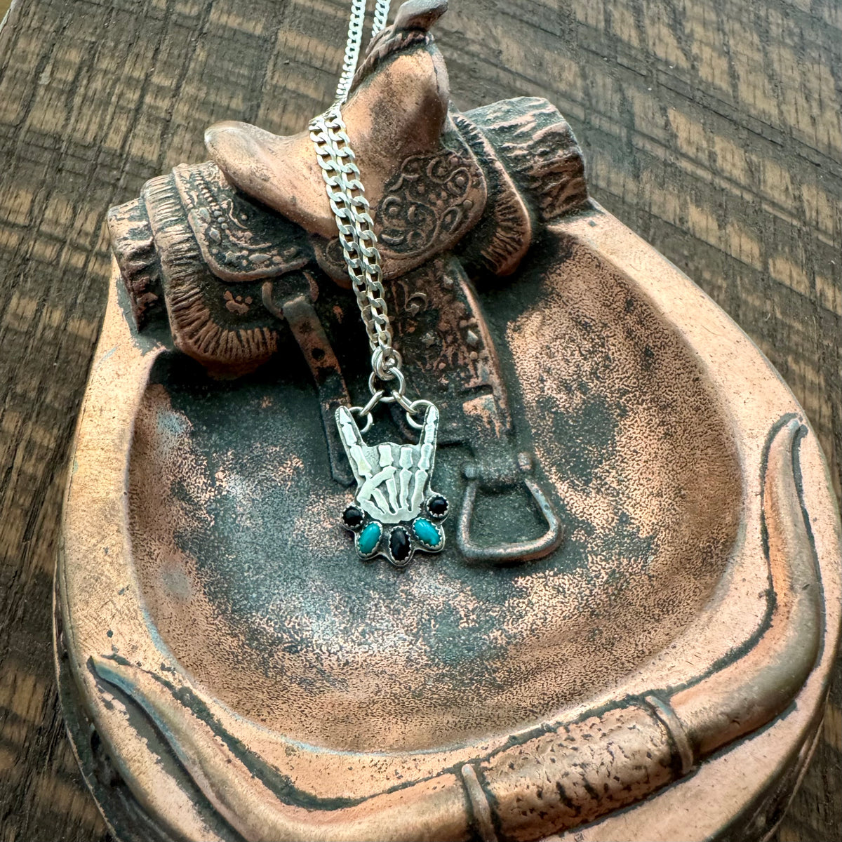 Rock On Turquoise & Black Onyx Necklace - Mini