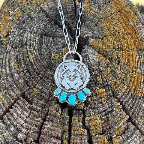 Riley in a Log Necklace