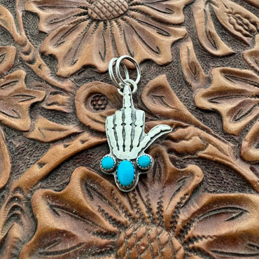 Turquoise With Respect Pendant (oval)