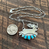 Leaping Earl the Jackalope Necklace