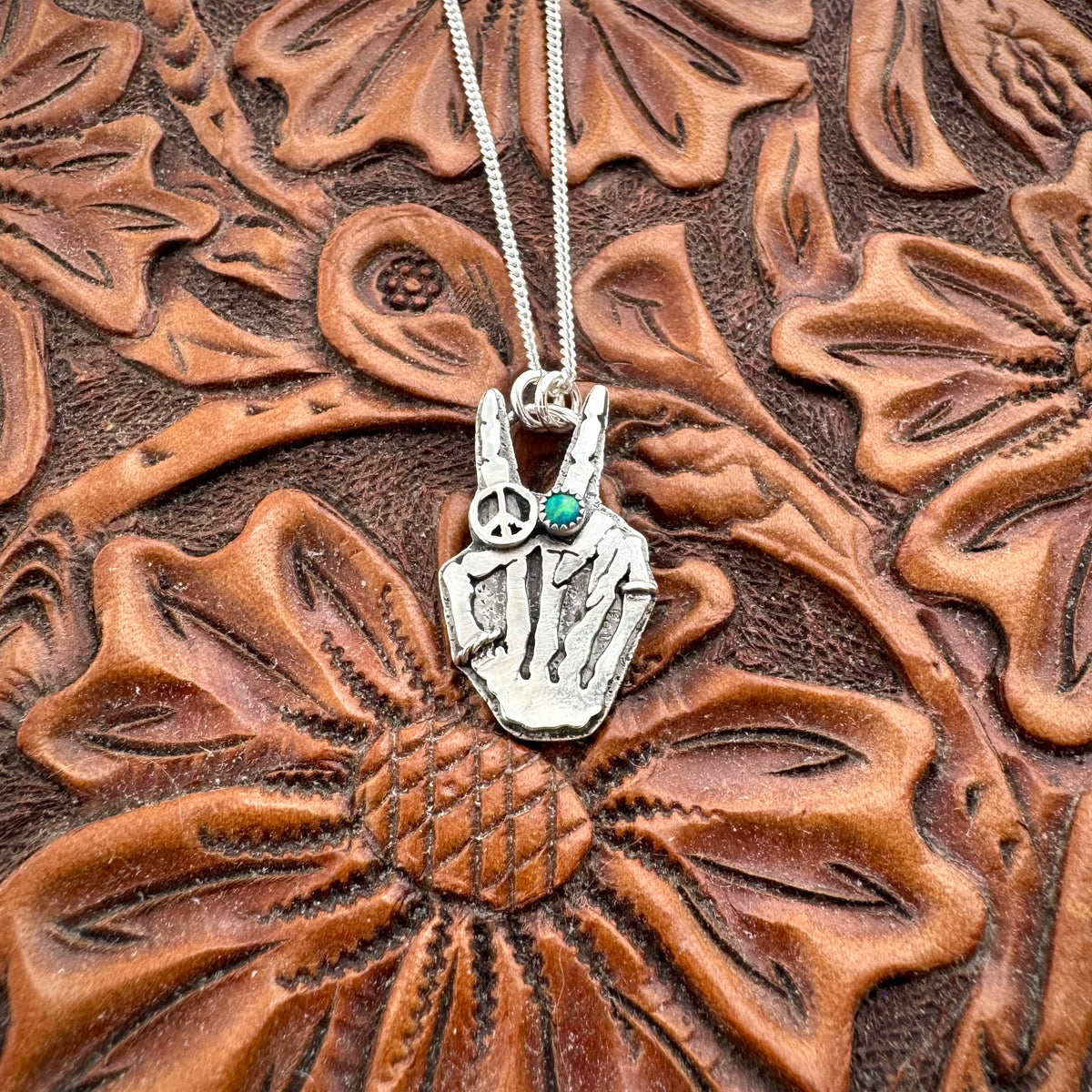Peace & Love Australian Opal Necklace - Mini