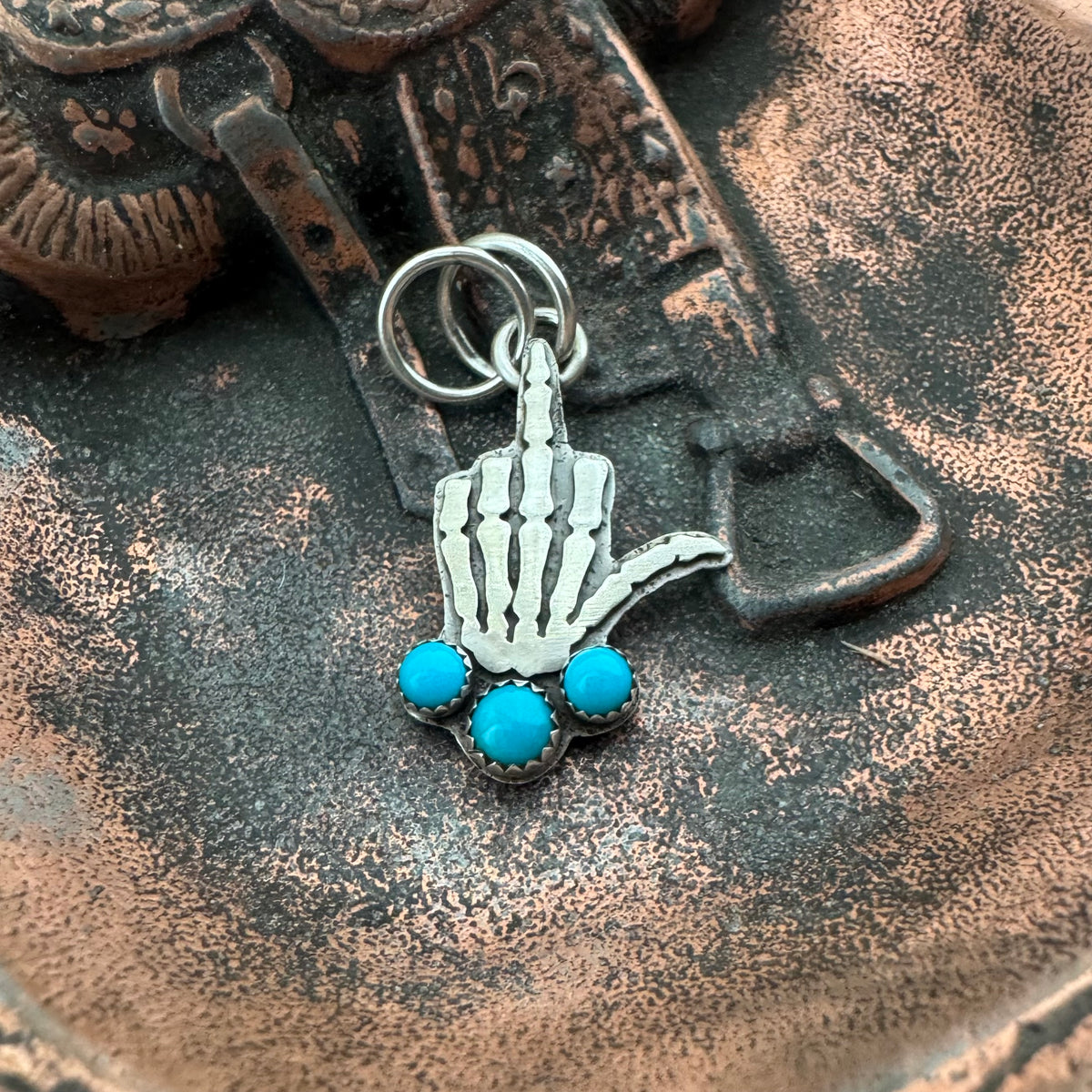 Turquoise With Respect Pendant (round)