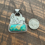Cactus Cowboy Pendant