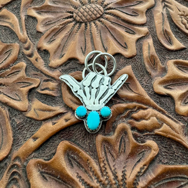 Turquoise Hang Loose Pendant (oval)